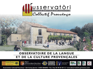 L'Observatoire de la langue et de la culture provençales